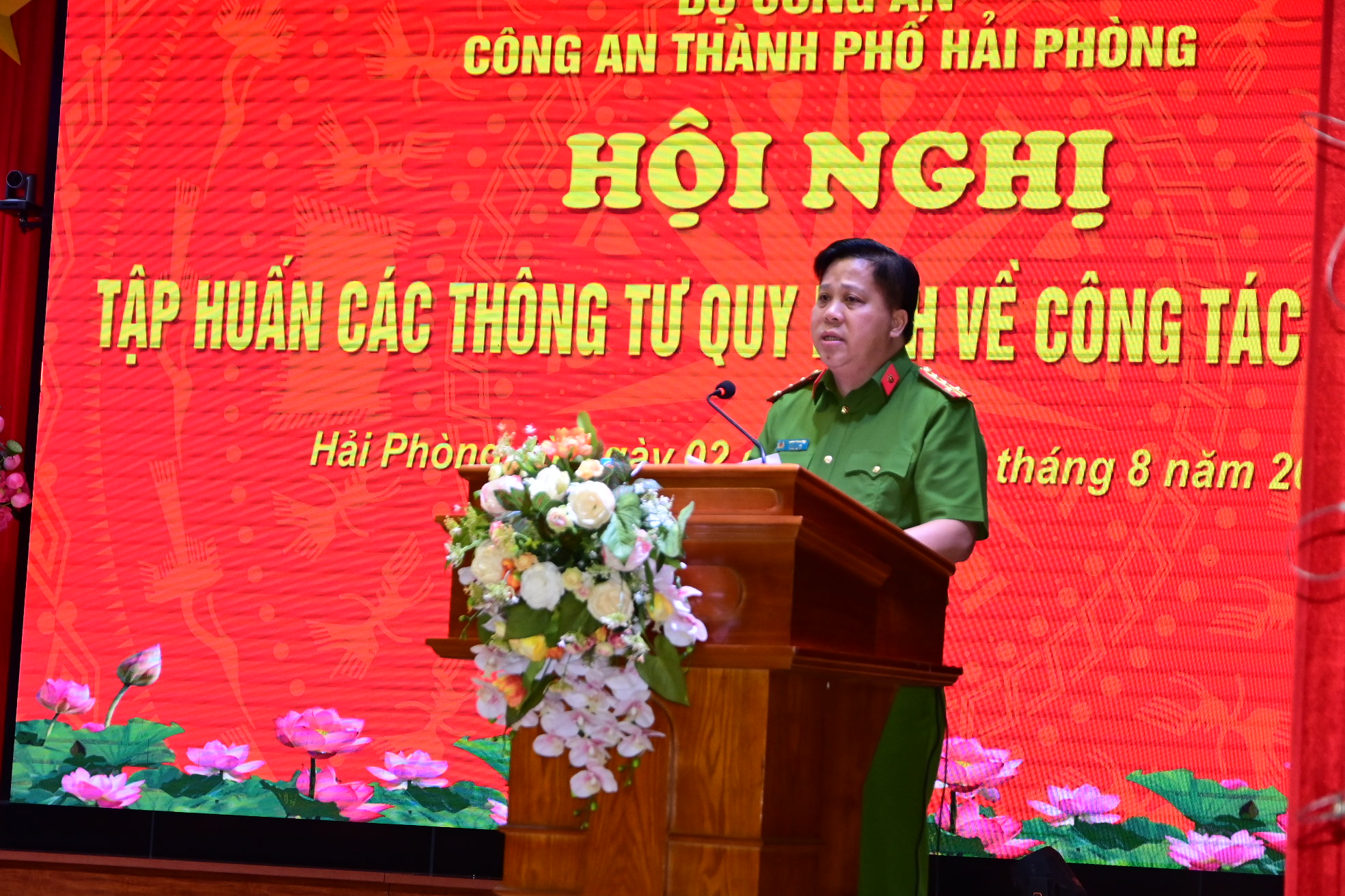 Tập huấn toàn lực lượng Cảnh sát giao thông và Công an các xã, thị trấn về công tác đăng ký xe